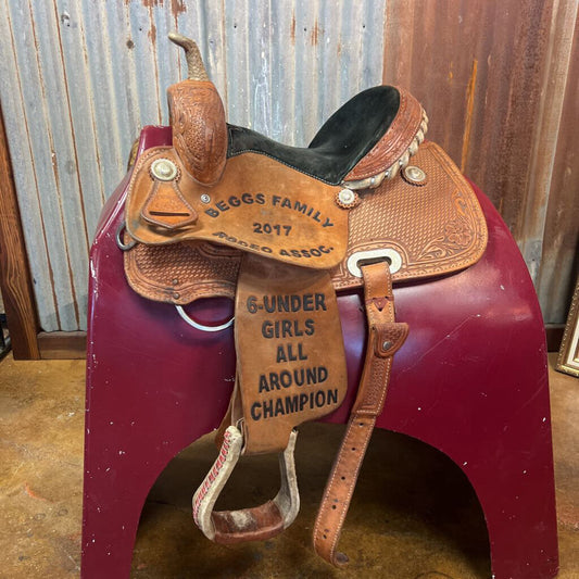 youth barrel saddle- trophy