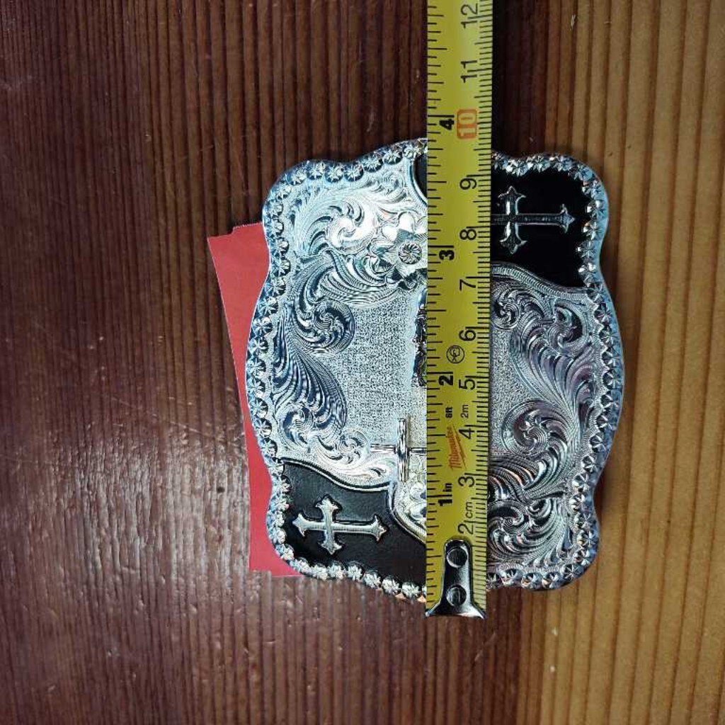 Cross/ cowboy and horse- Square buckle