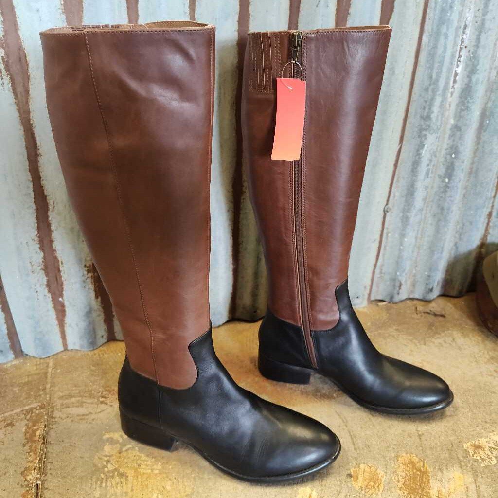 Fashion boots two tone