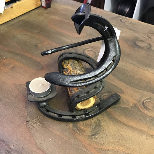 Cowboy Candle Holder