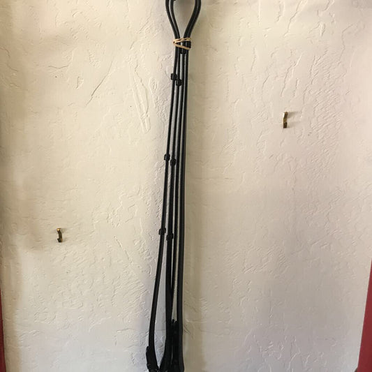 English Reins Reins With Grip Stops