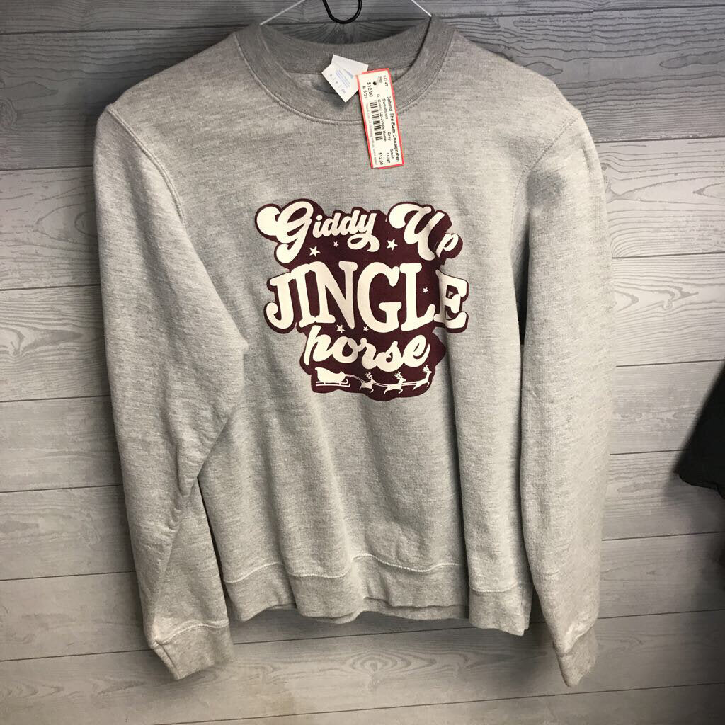 Sweatshirt Giddy Up Jingle Horse