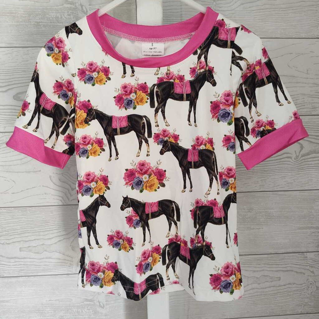 Floral Horse Print