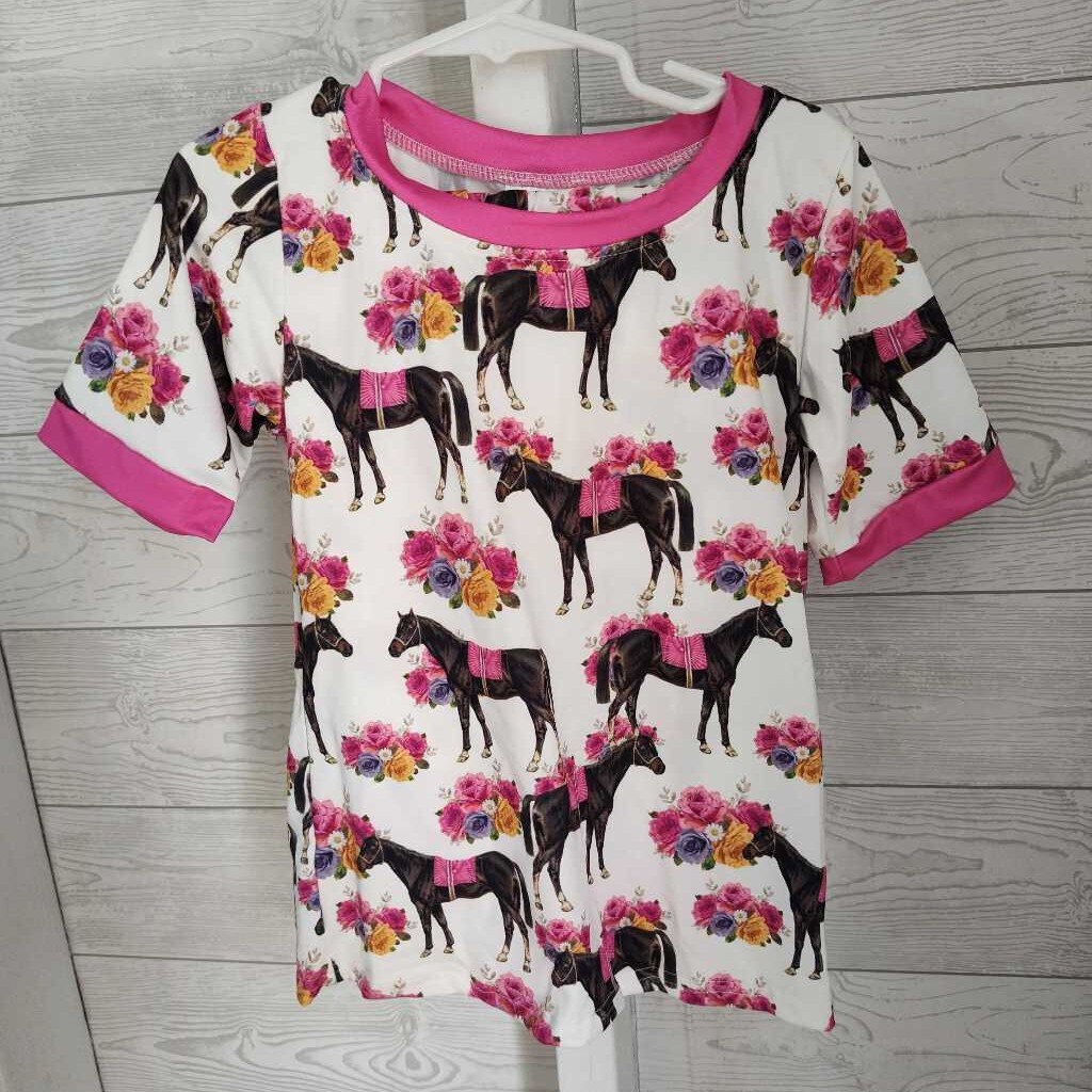 Floral Horse Print