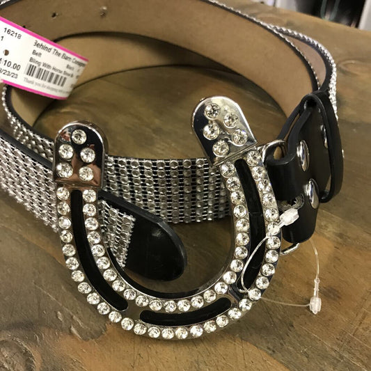 Bling With Horse Shoe Buckle