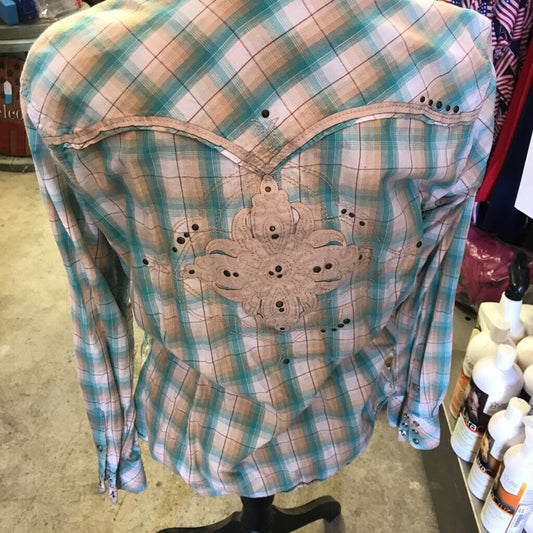 Ladies western shirt button up