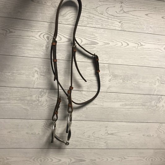 English bridle Headstall with D ring snaffle