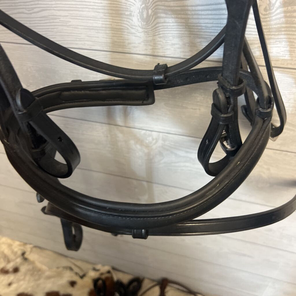 Padded Dressage bridle with reins