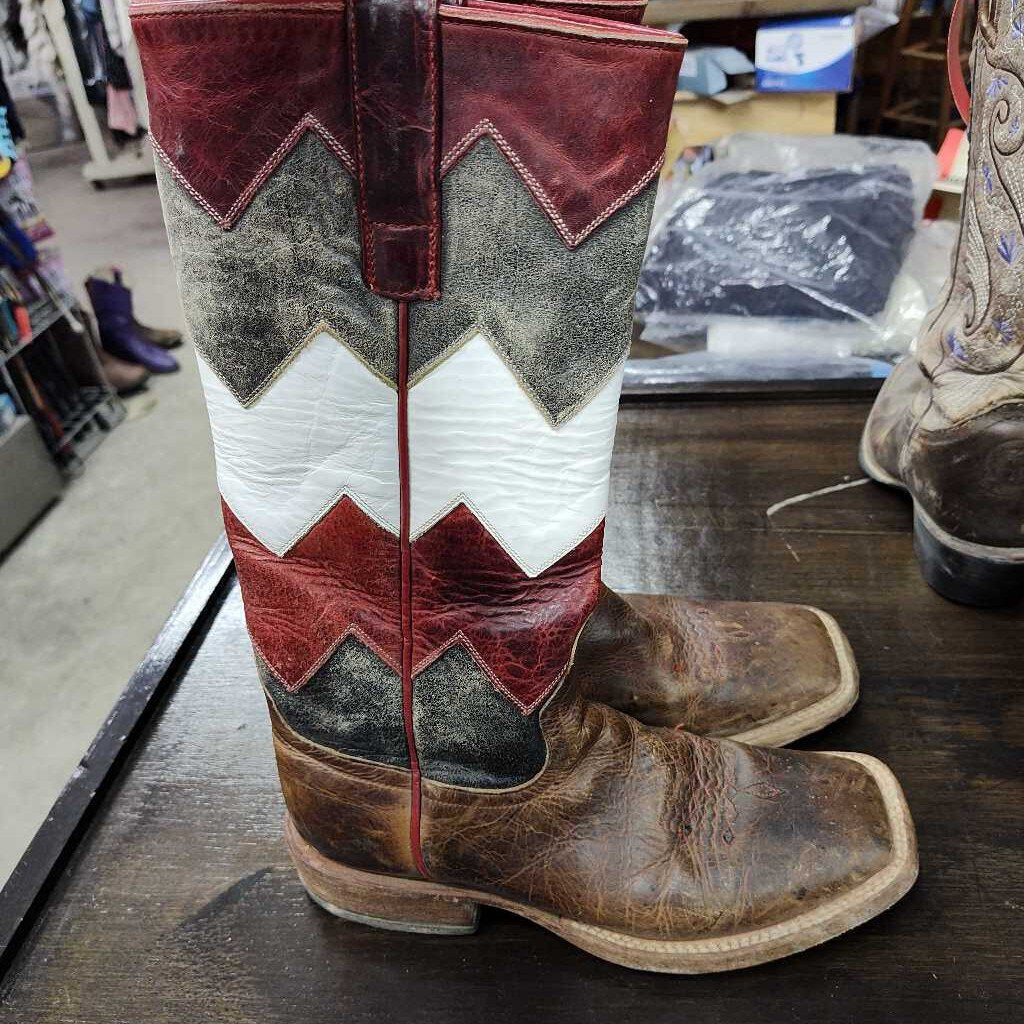Square toe- flat top boots- ladies