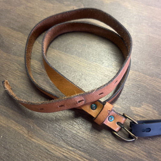 Leather belt- thin
